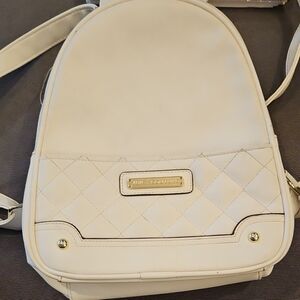 Juicy Couture Cream Quilted Backpack